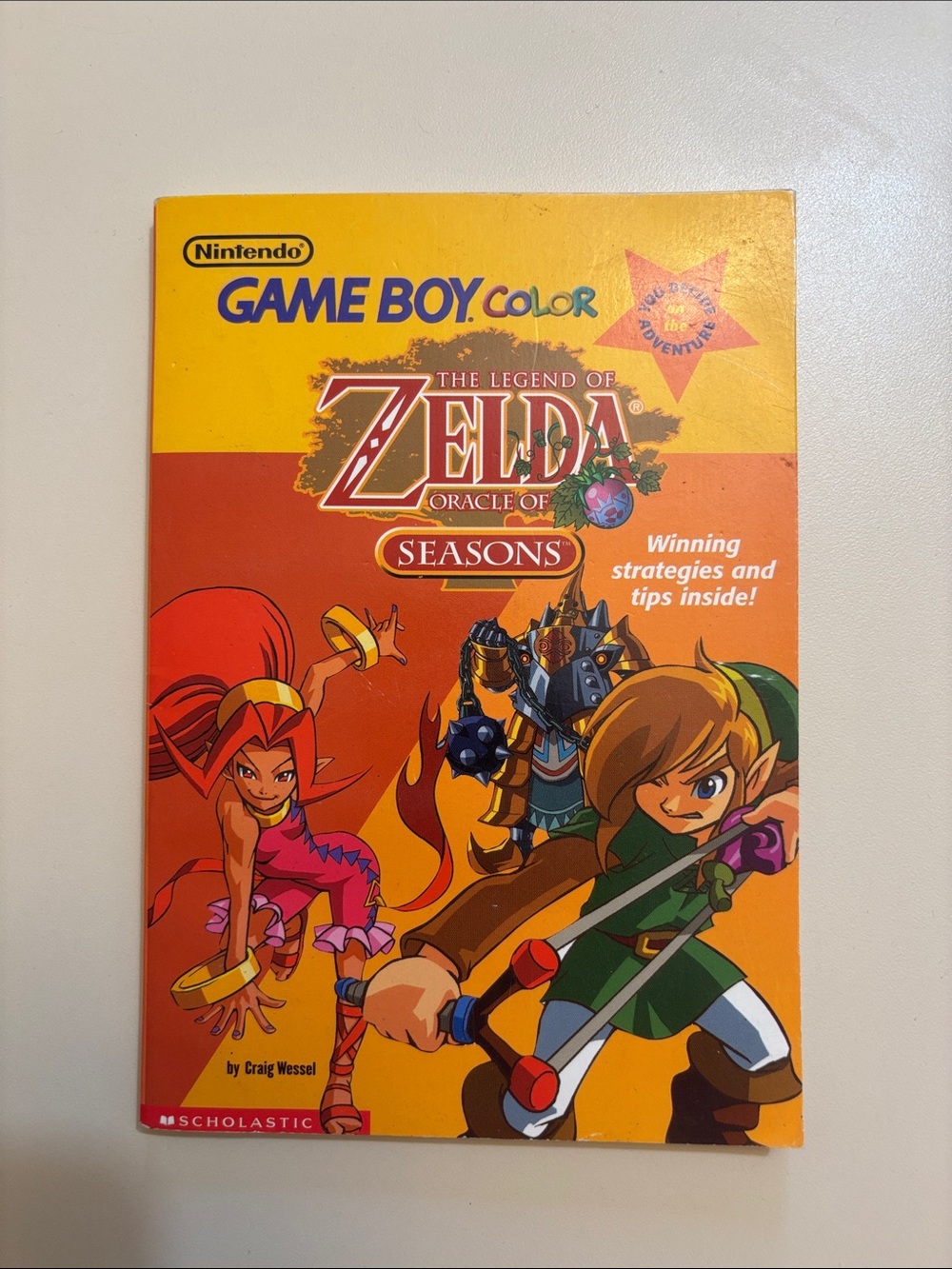 Nintendo Game Boy Color Zelda: Oracle of Seasons - Yellow & Orange Cover